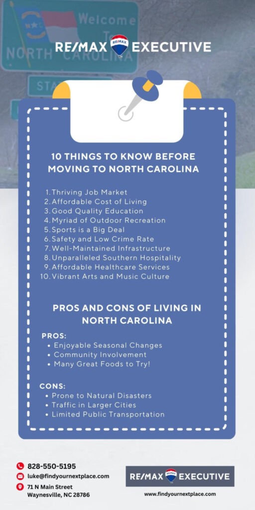10 Things to Know Before Moving to North Carolina